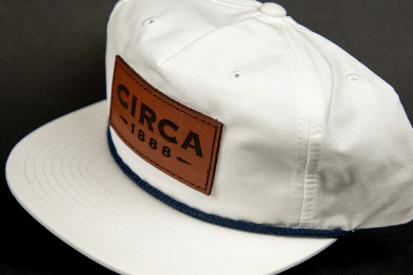 Rope Hat With Leather Patch Rope Hat With Leather Patch