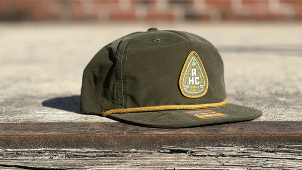 Custom Rope Hat with Leather Patch