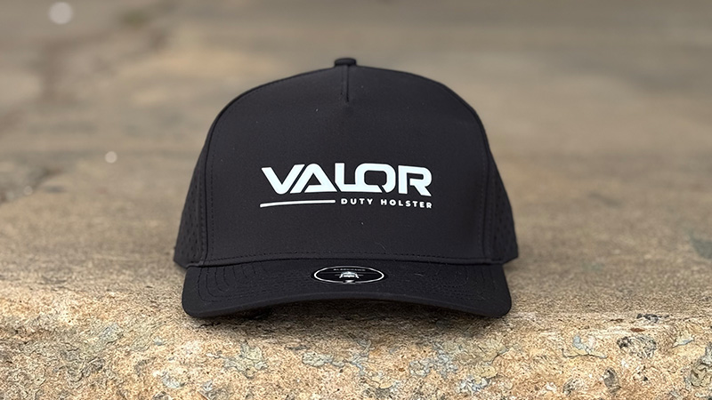 camo trucker hat with woven patch
