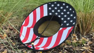 American Flag Printed Straw Hats Custom