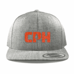 Heather Grey Yupoong 6089 Flat Bill Snapback