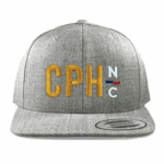 Heather Grey Yupoong 6089 Flat Bill Snapback