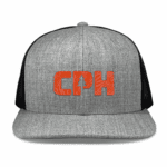 Heather Grey/Black Richardson 511 Flat Bill Snapback