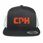 Charcoal/White Yupoong 6006 Flat Bill Snapback