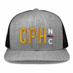 Heather Grey/Black Richardson 511 Flat Bill Snapback