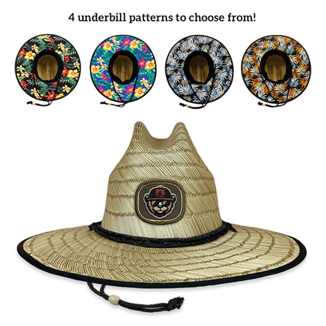 MegaCap 8030B Custom Lifeguard With Fabric Patch And Printed Underbrim MegaCap 8030B Custom Lifeguard With Fabric Patch And Printed Underbrim