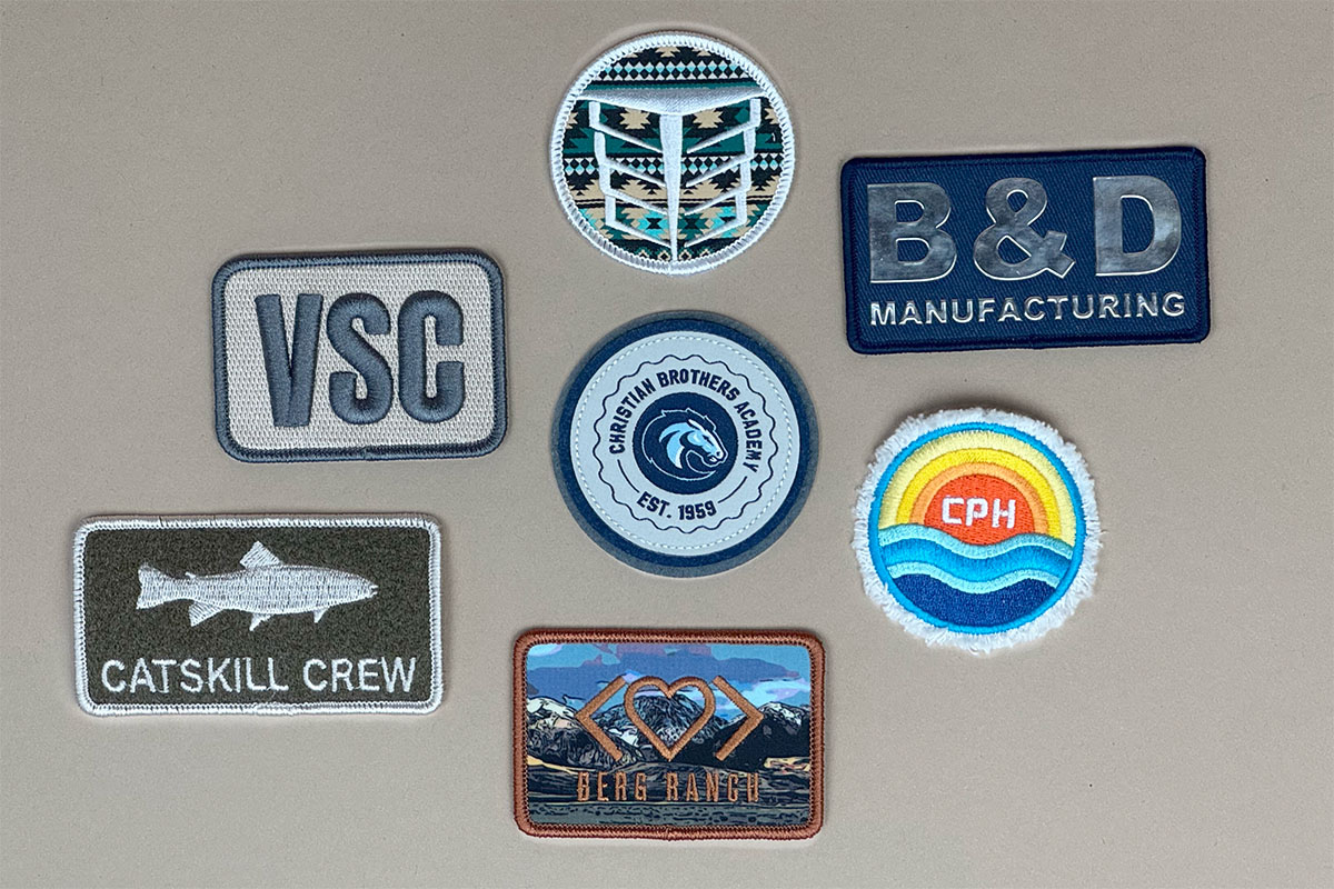 Embroidered Patch Textures Branding Examples Embroidered Patch Textures Branding Examples