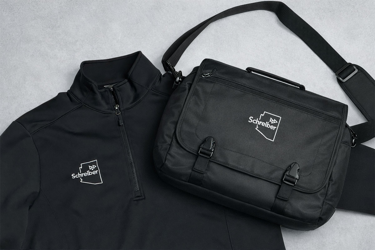 Custom Messenger Bag And Quarter Zip Matching Direct Embroidery Custom Messenger Bag And Quarter Zip Matching Direct Embroidery