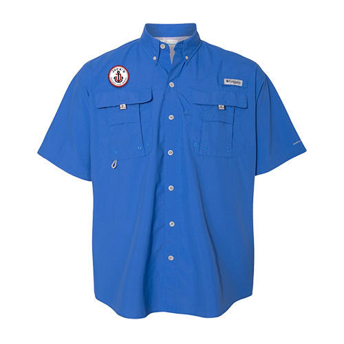America 250 Branded Fishing Shirts Vivid Blue