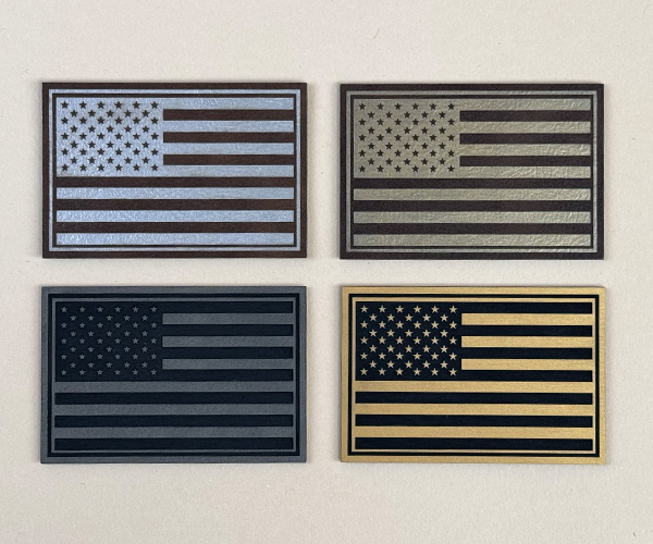 Custom America 250 Flag Patch Leatherette Color Options Custom America 250 Flag Patch Leatherette Color Options