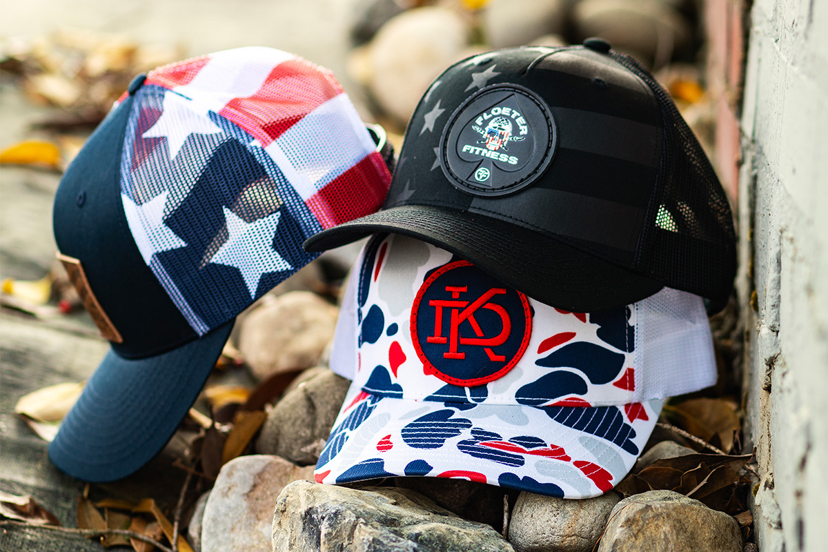 Custom Richardson 112 America 250 Patriotic Trucker Hat Duck Camo Custom Richardson 112 America 250 Patriotic Trucker Hat Duck Camo