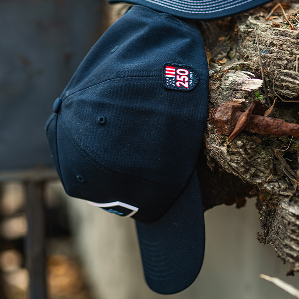 Dual Location Branding Patriotic Hat Side Logo