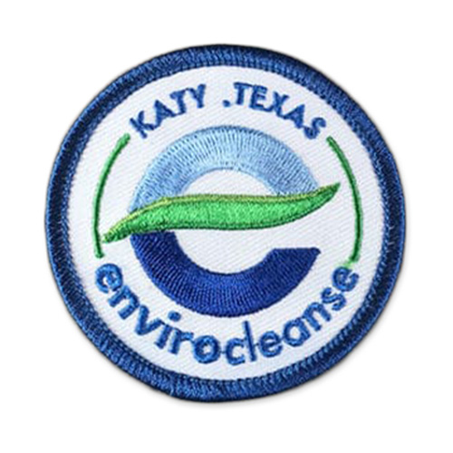 Embroidered Patches For Branded Merchandise With Your Logo Classic embroidered Fabric Patch with Tactile Texture with company logo