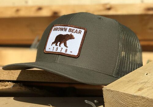 Brown Bear Custom Patch Hats