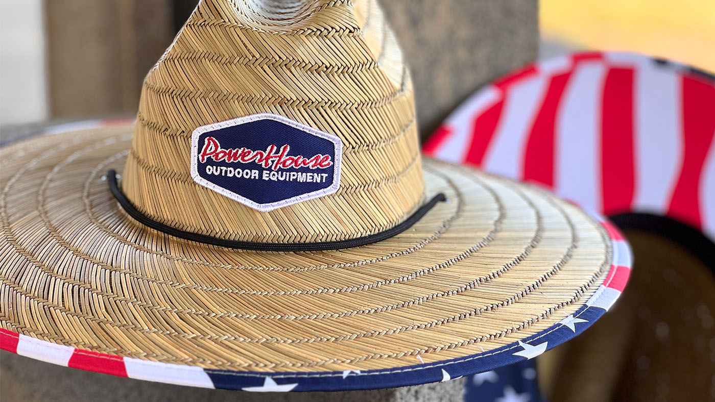 Natty Wake American straw hats custom logo patches