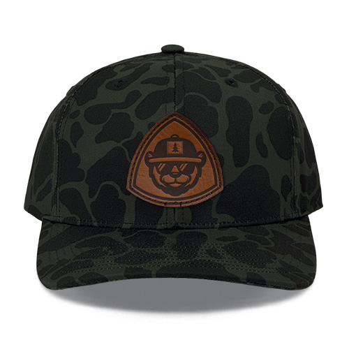 Premium Leather Duck Camo Hats R312P
