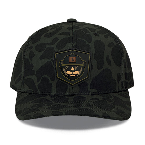 Richardson Duck Camo Hats Branded With Rubber Patch Logos R312P