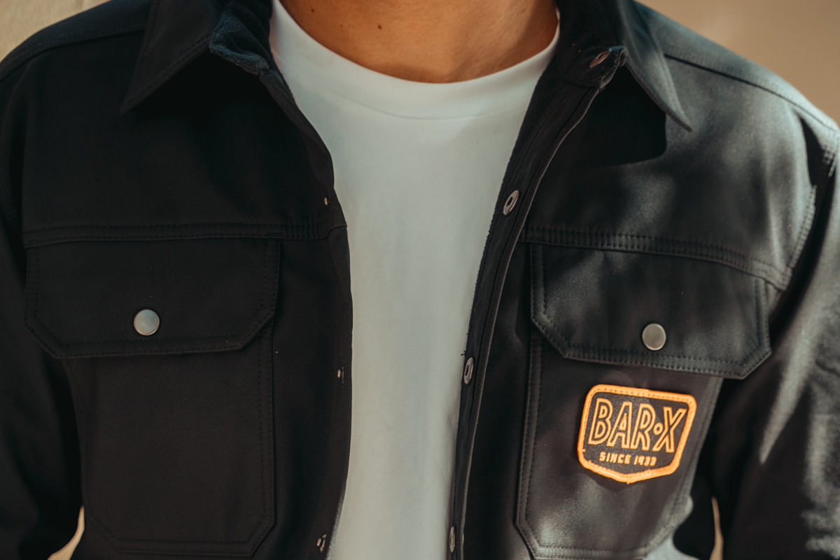 Custom Black Canvas Work Jacket Embroidered Patch Custom Black Canvas Work Jacket Embroidered Patch