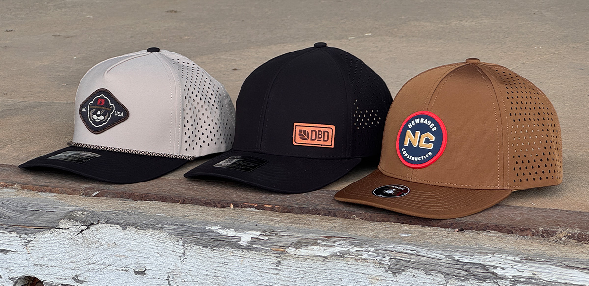 Custom Perforated Performance Construction Hats Custom Perforated Performance Construction Hats