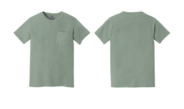 6030 Comfort Colors Heavyweight Short Sleeve Pocket Tee Bay