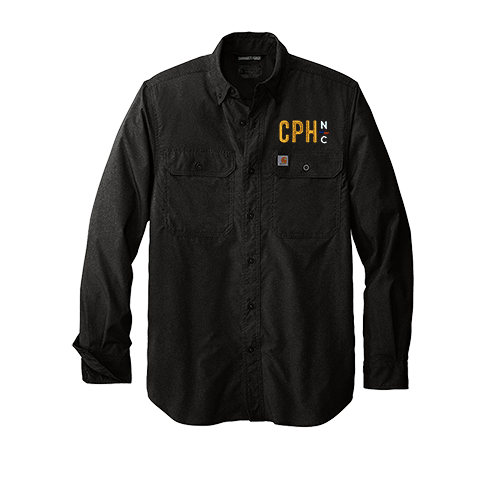 CT105291 Carhartt Force Long Sleeve Custom Work Shirt Direct Embroidered With Logo