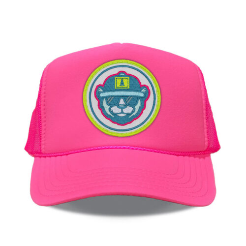 CobraCap High Profile Foam Trucker Hot Pink Hat