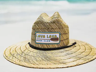 Custom straw lifeguard hat
