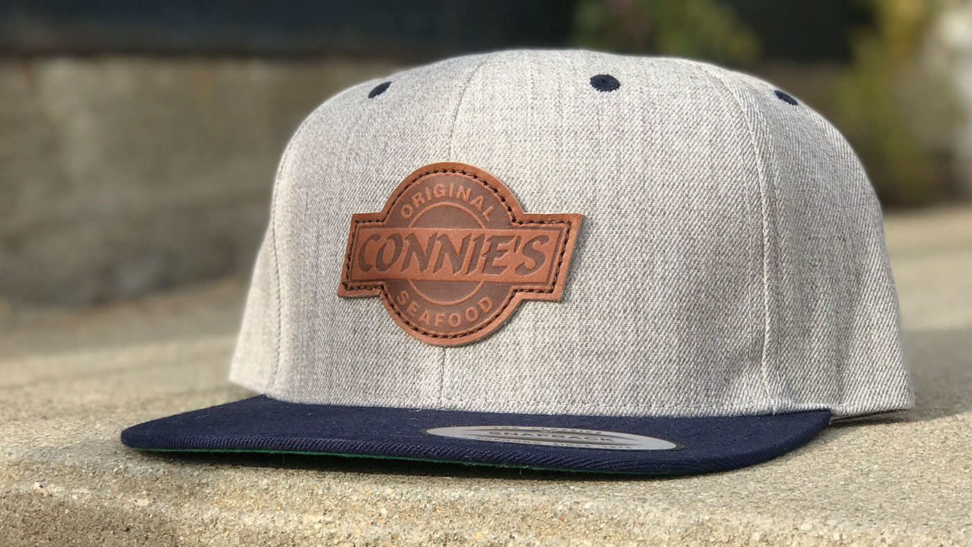 Yupoong 6089 - Custom Leather Patch Snapback Hat