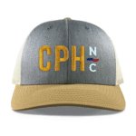Heather Grey/Birch/Gold Richardson 115 Low Profile Trucker