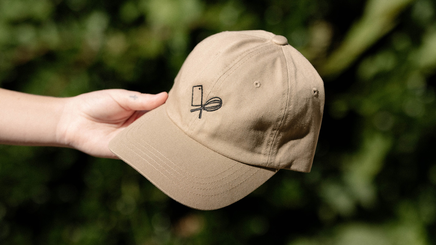 Dad Hat with Black Direct Embroidery Hat hat logos 1