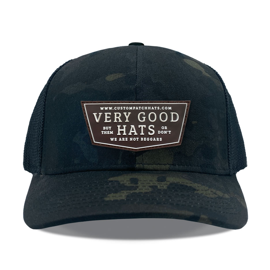 Flexfit 6511 Multicam Black Pvc Very Good Patch Hats