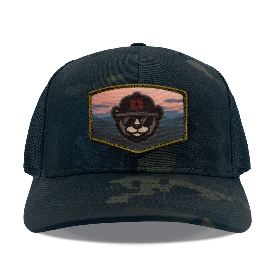 Flexfit 6511 Multicam Black Sublimated Patch Hats