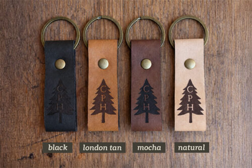 custom leather keychains