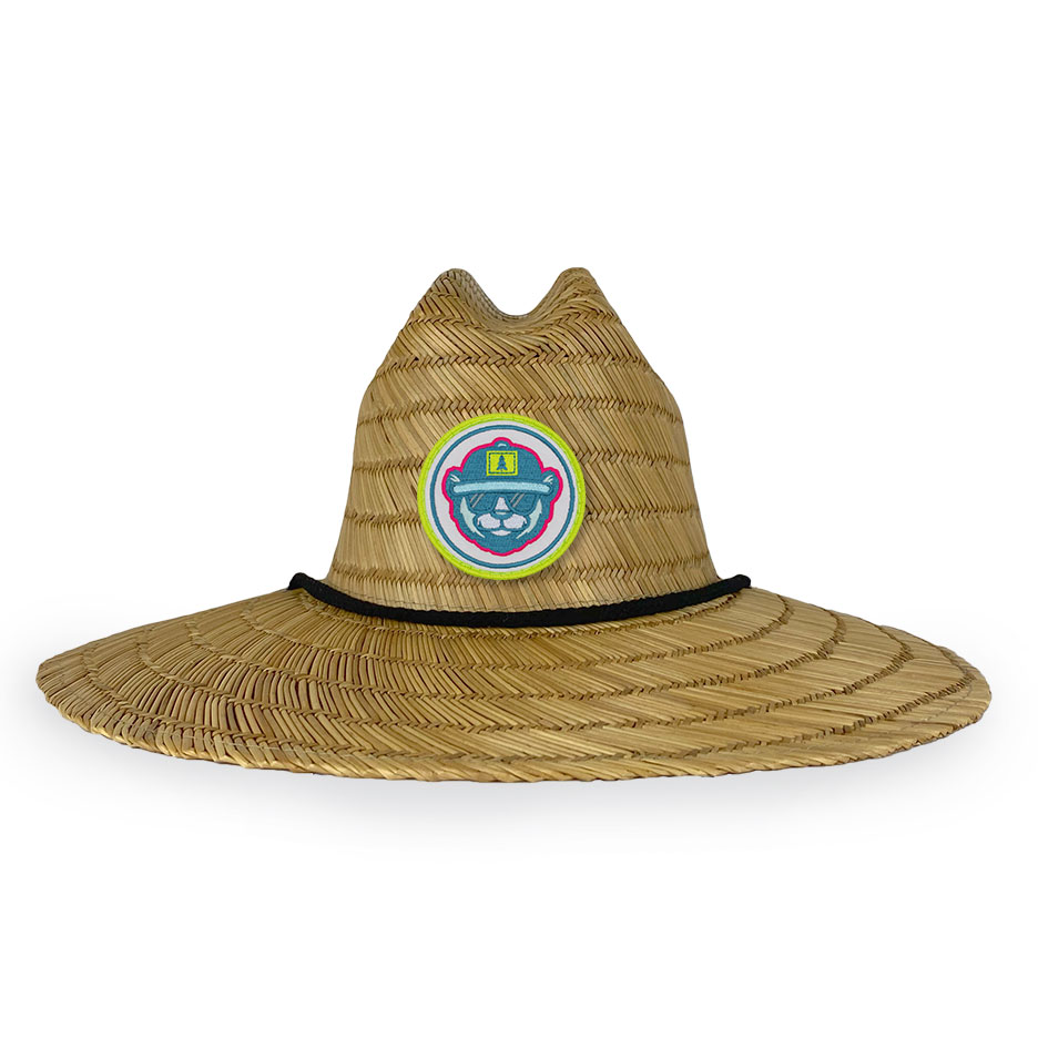 Lifeguard Hat Neon Bear Hat