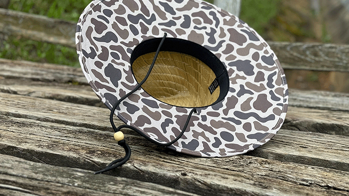 Lost Hat Co Custom Straw Hat Camo Print Under Brim Hat Lost Hat Co Straw Hat Camo Print Under Brim