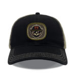Black and Khaki Richardson 111 Unstructured Trucker