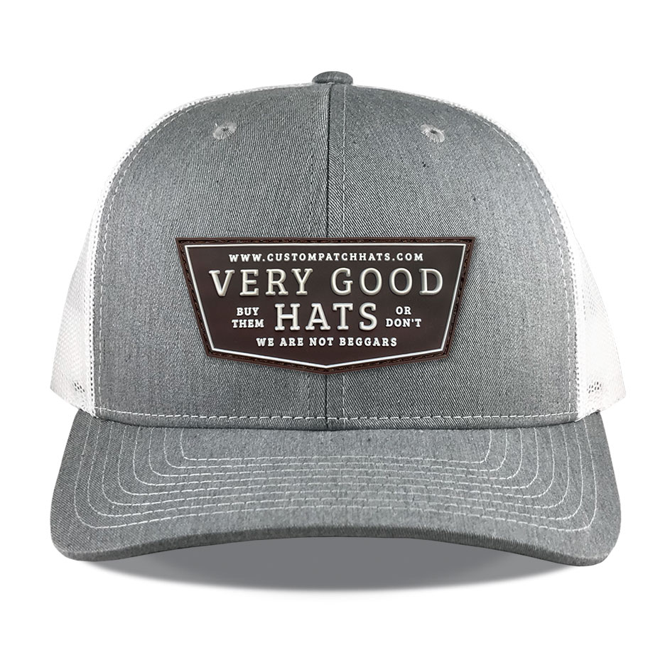 Richardson R112 Heather White Pvc Very Good Patch Hat