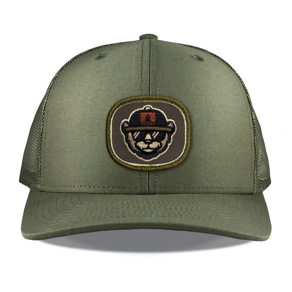 Richardson R112 Loden Bear Embroidered Patch Hat