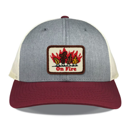 R115 Low Profile Fall Leaves On Fire Hat