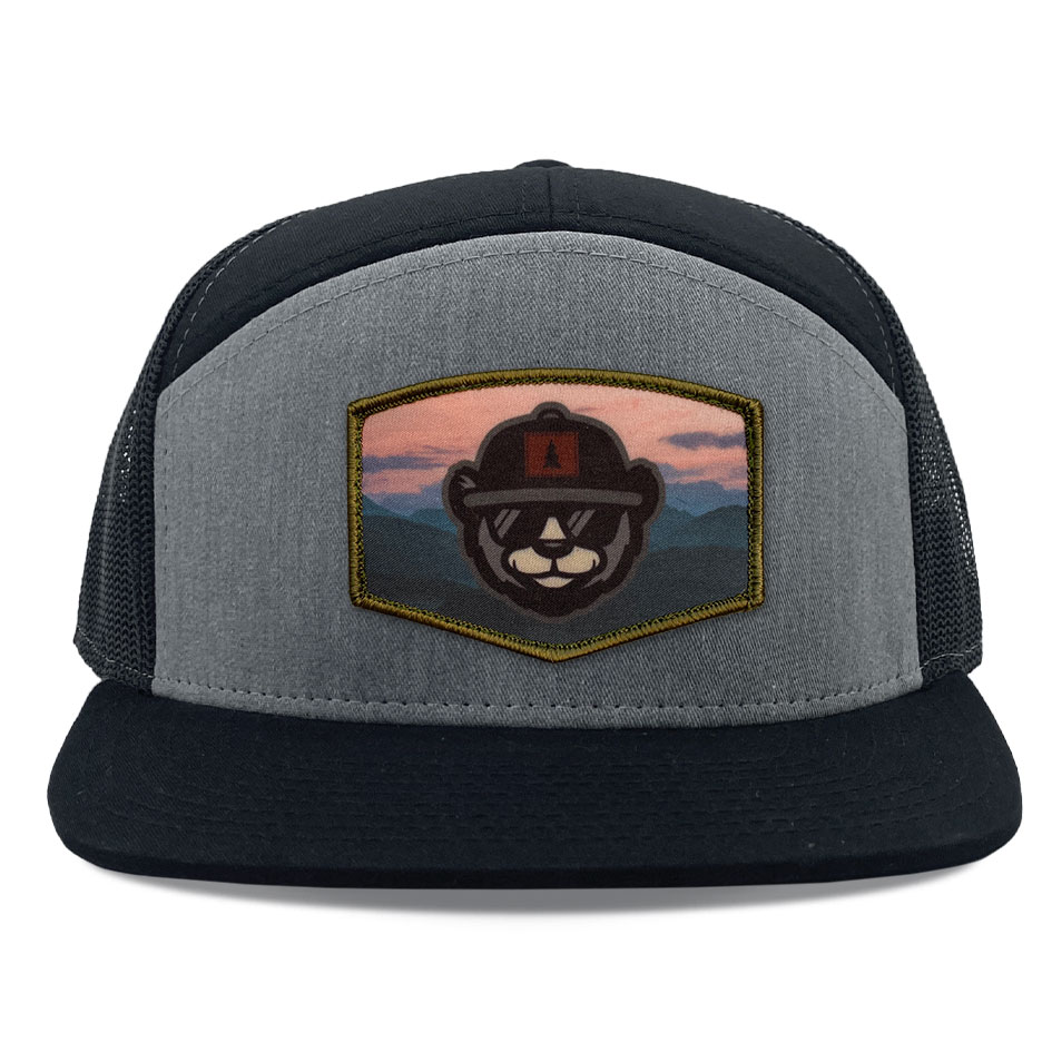 R168 Heather Grey Black Sub Hat