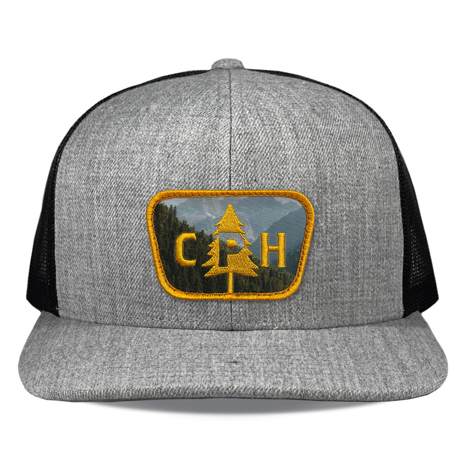Richardson R511 Heather Black Sublimated Embroidered Patch Hat