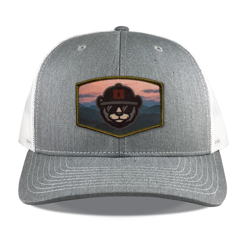 Richardson 112 Heather Black Sublimated Patch Hats