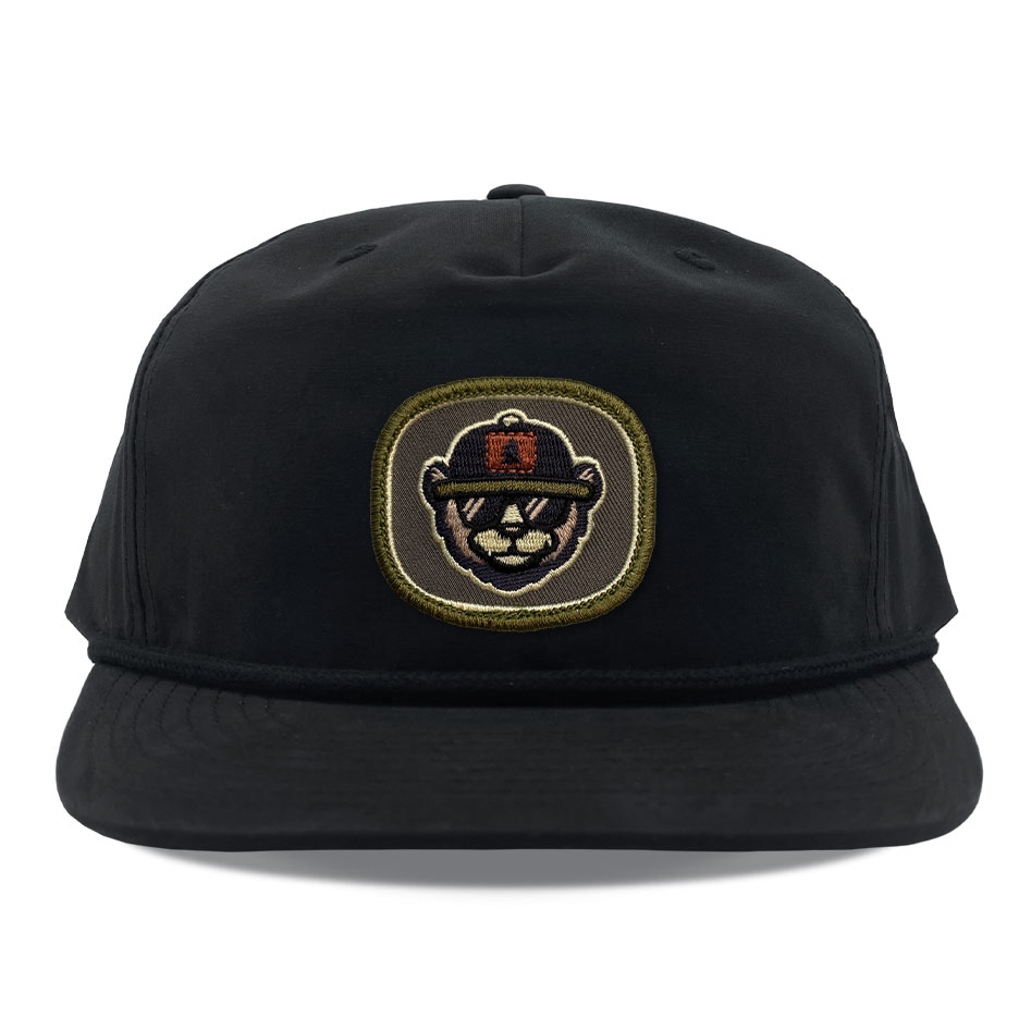 Richardson 256 Black Bear Embroidered Patch Hats