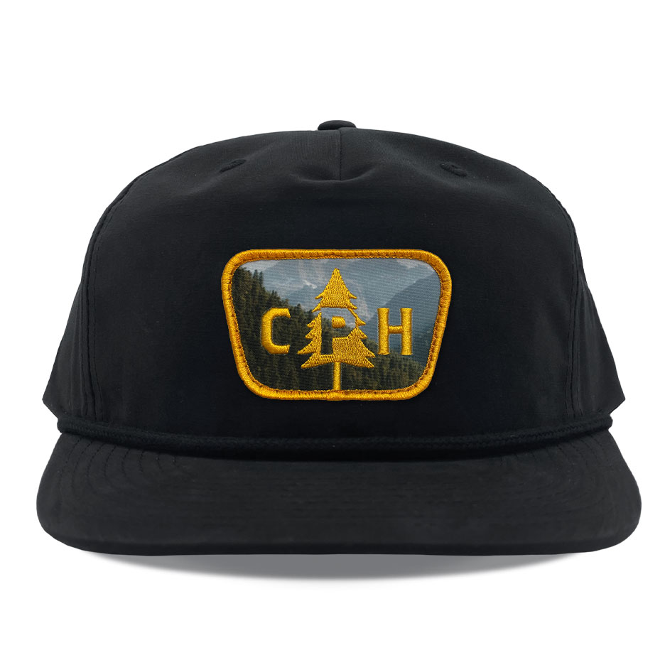 Richardson 256 Black Sublimated Embroidered Patch Hats