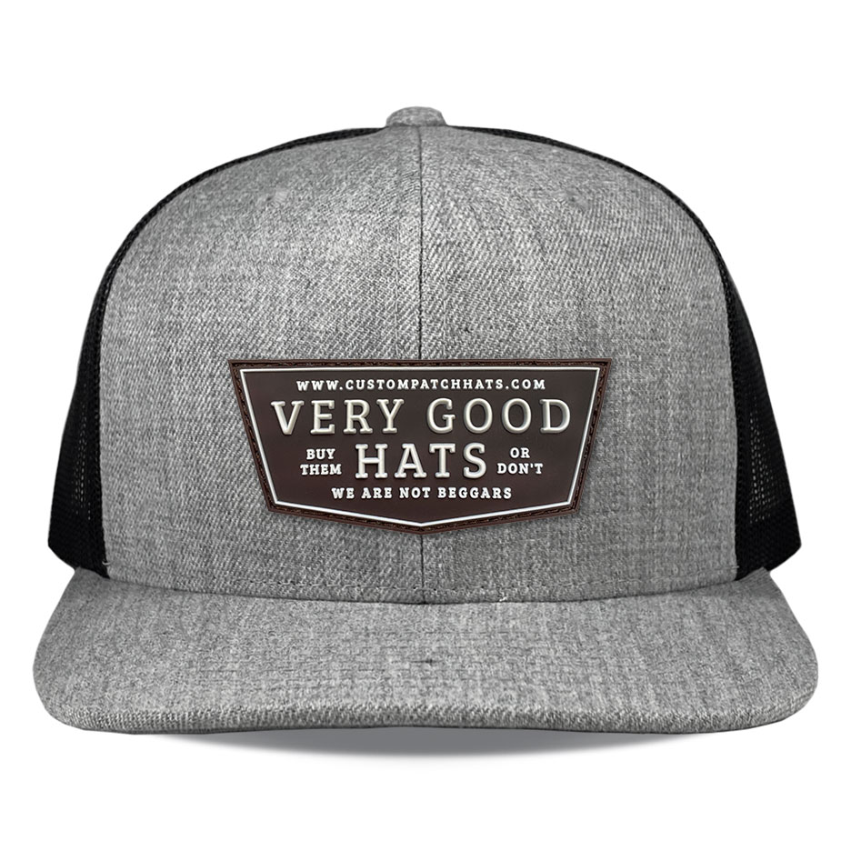 Richardson 511 Heather Black Pvc Very Good Patch Hats