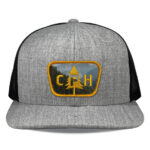 Heather Grey/Black Richardson 511 Flat Bill Snapback