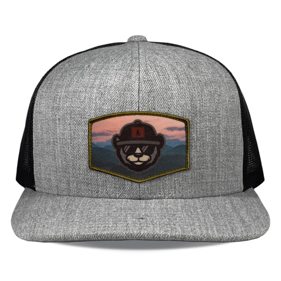 Richardson 511 Heather Black Sublimated Patch Hats