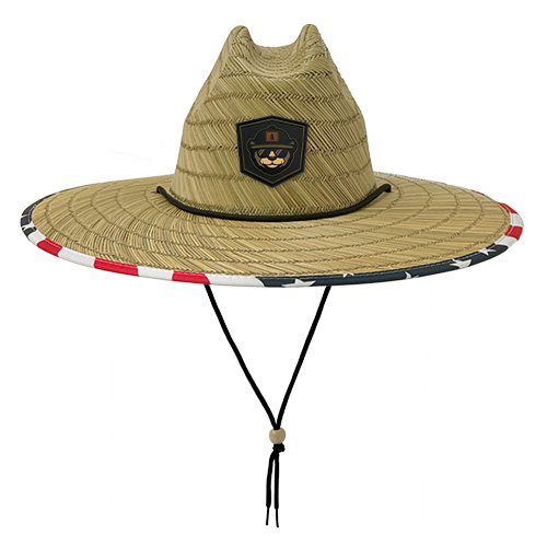 Rubber Patch Straw Hat Underbrim Patten Hats Natty Wake Merica