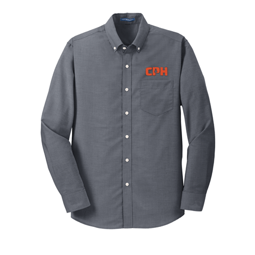S658 Port Authority Custom Dress Shirt With Cpu Applique Logo