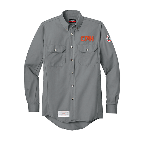 SLU2 Bulwark ComforTouch Dress Uniform Shirt With Custom Company Logo Rubber Patch Decoration